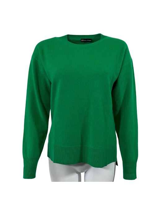 MAGLIA DONNA VERDE A GIROCOLLO ESSENTIEL STUDIO | LMD012VERDE